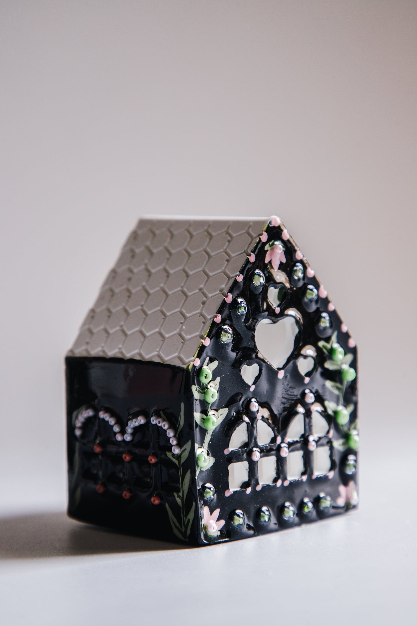 Mini House Tealight Holder (night garden)