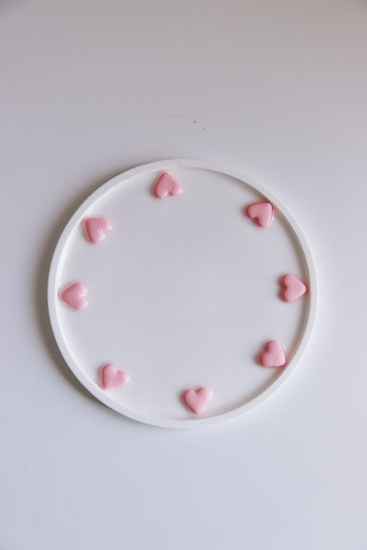 Pink Heart Trinket Dish