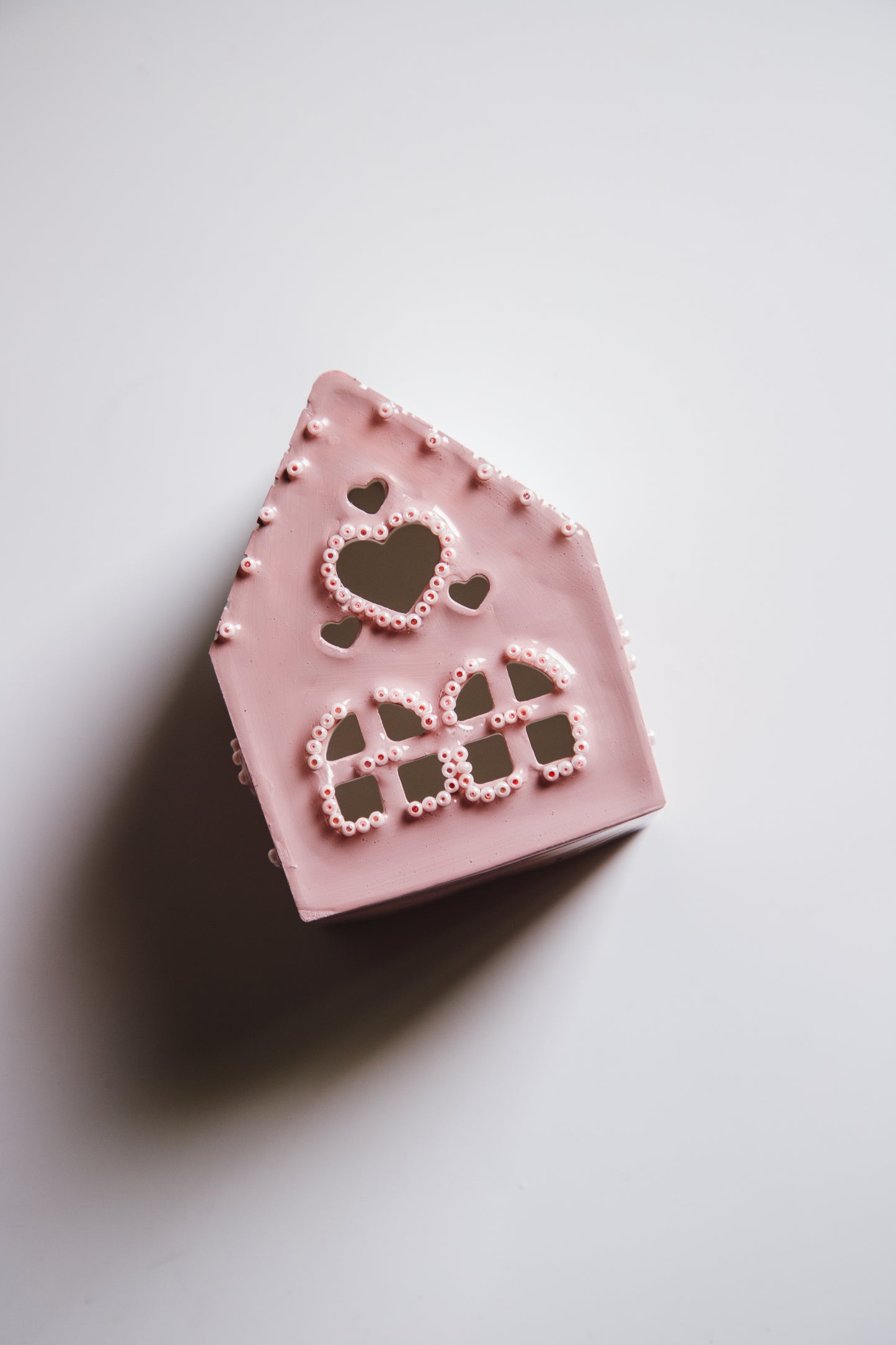 Mini House Tealight Holder (pink)