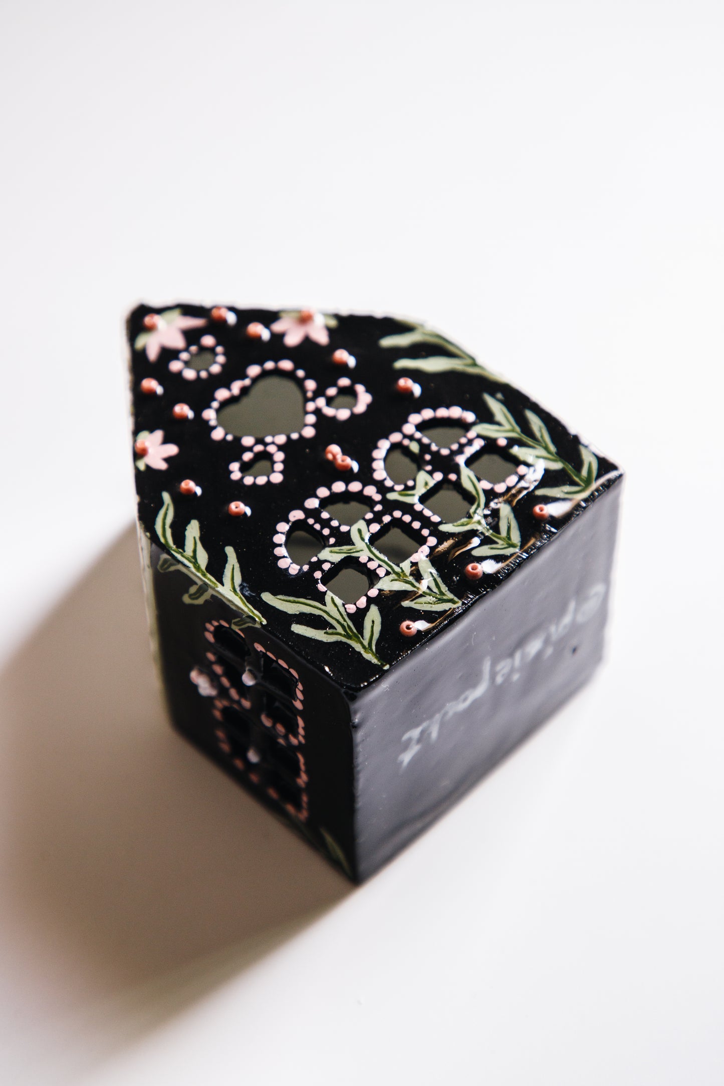 Mini House Tealight Holder (night garden)