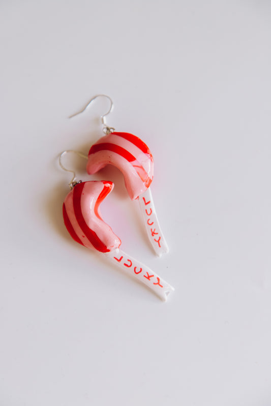 Red & Pink Stripe - Fortune Cookie