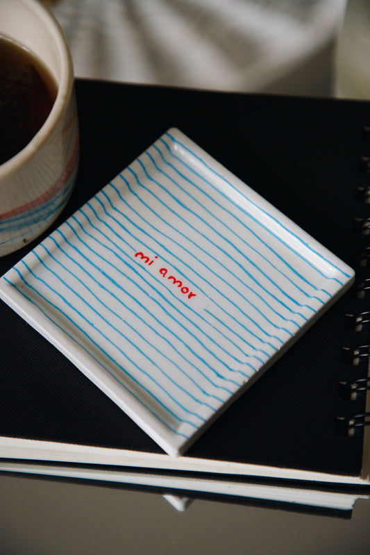 'mi amore' Notepad Coaster