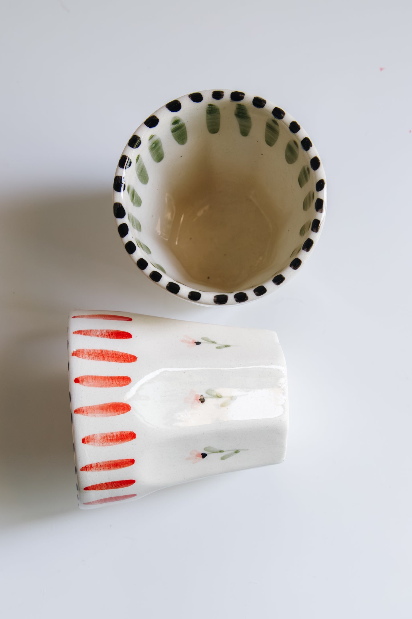 Tulip Cup (pink stripe)